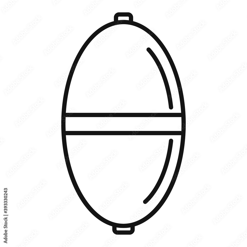 Poster bobber cork icon. outline bobber cork vector icon for web design isolated on white background