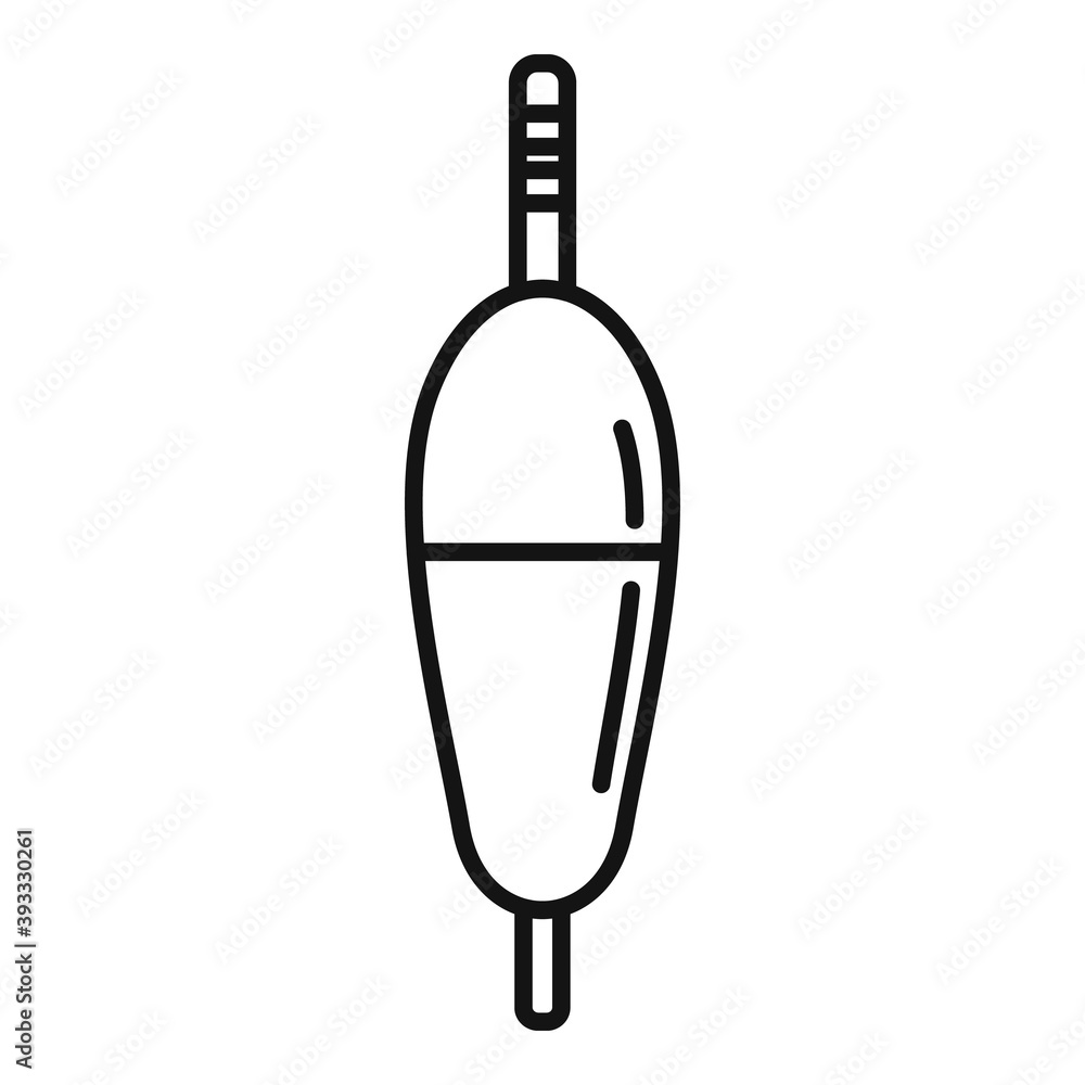 Poster bobber swimmer icon. outline bobber swimmer vector icon for web design isolated on white background