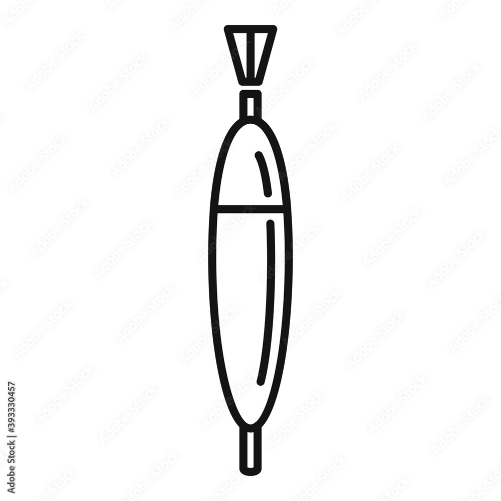 Poster bobber tackle icon. outline bobber tackle vector icon for web design isolated on white background