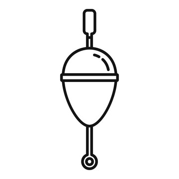 recommend clip art: Bobber hook icon. Outline bobber hook vector icon for web design isolated on white background