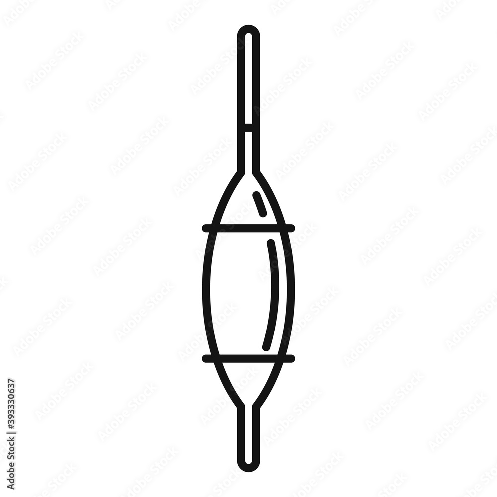 Aufkleber bobber lure icon. outline bobber lure vector icon for web design isolated on white background