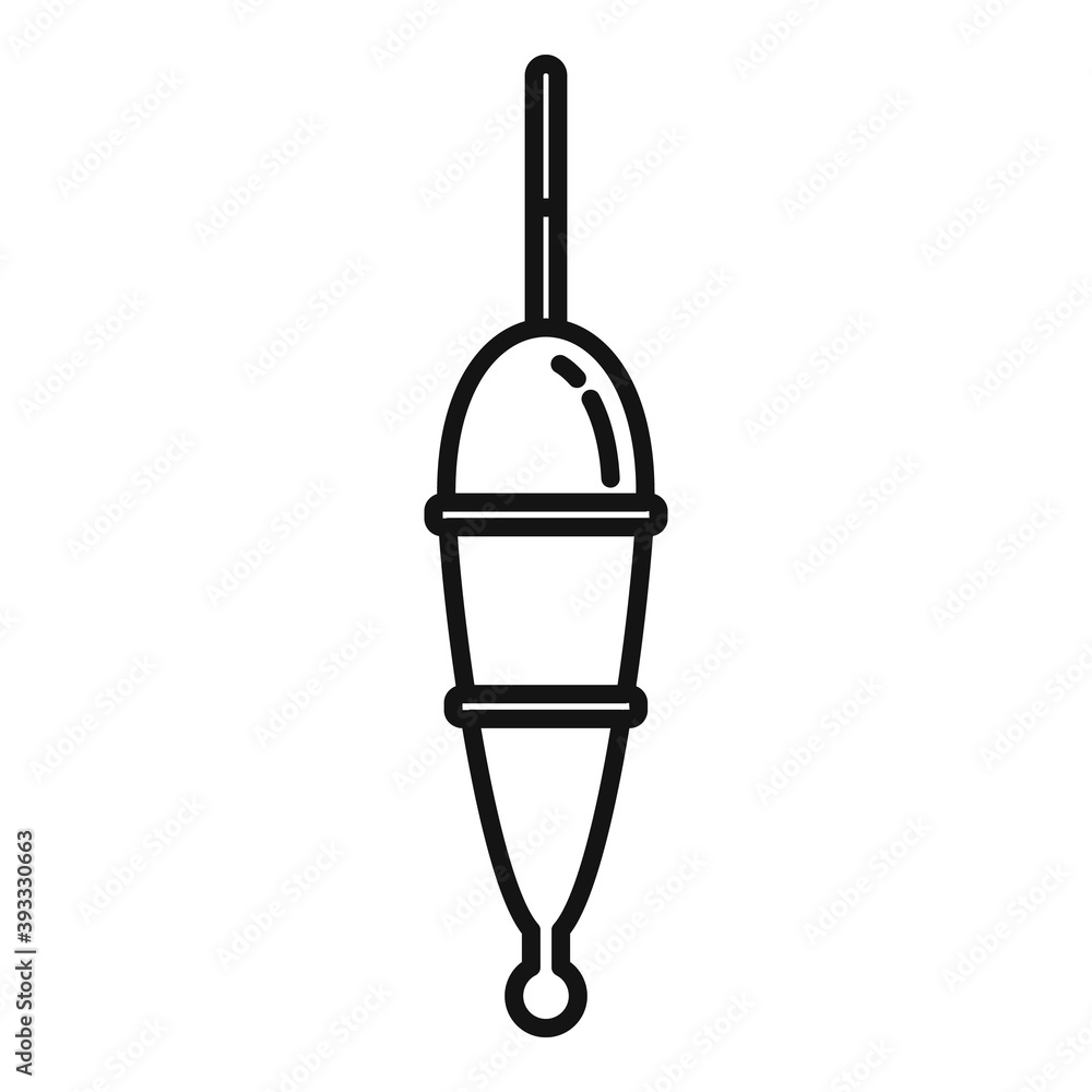 Poster bobber bait icon. outline bobber bait vector icon for web design isolated on white background