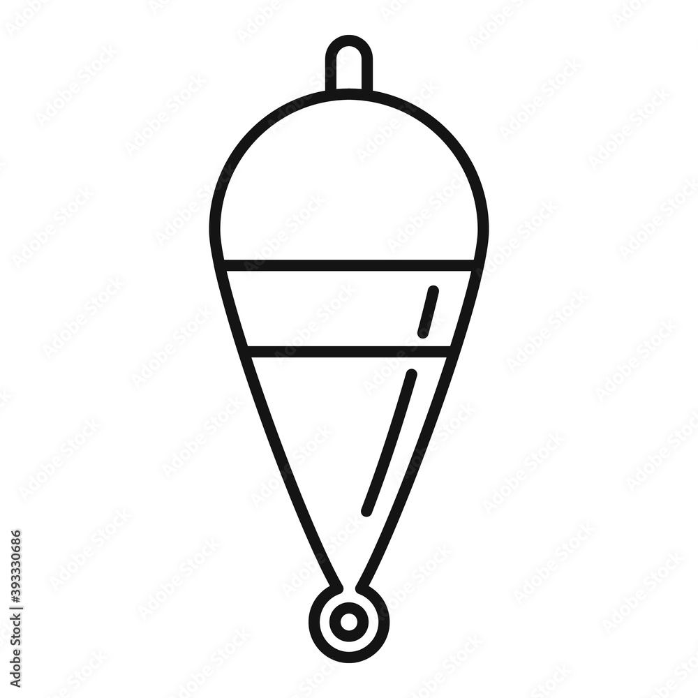Poster bobber accessory icon. outline bobber accessory vector icon for web design isolated on white backgro