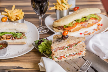 sandwich on table ready to eat