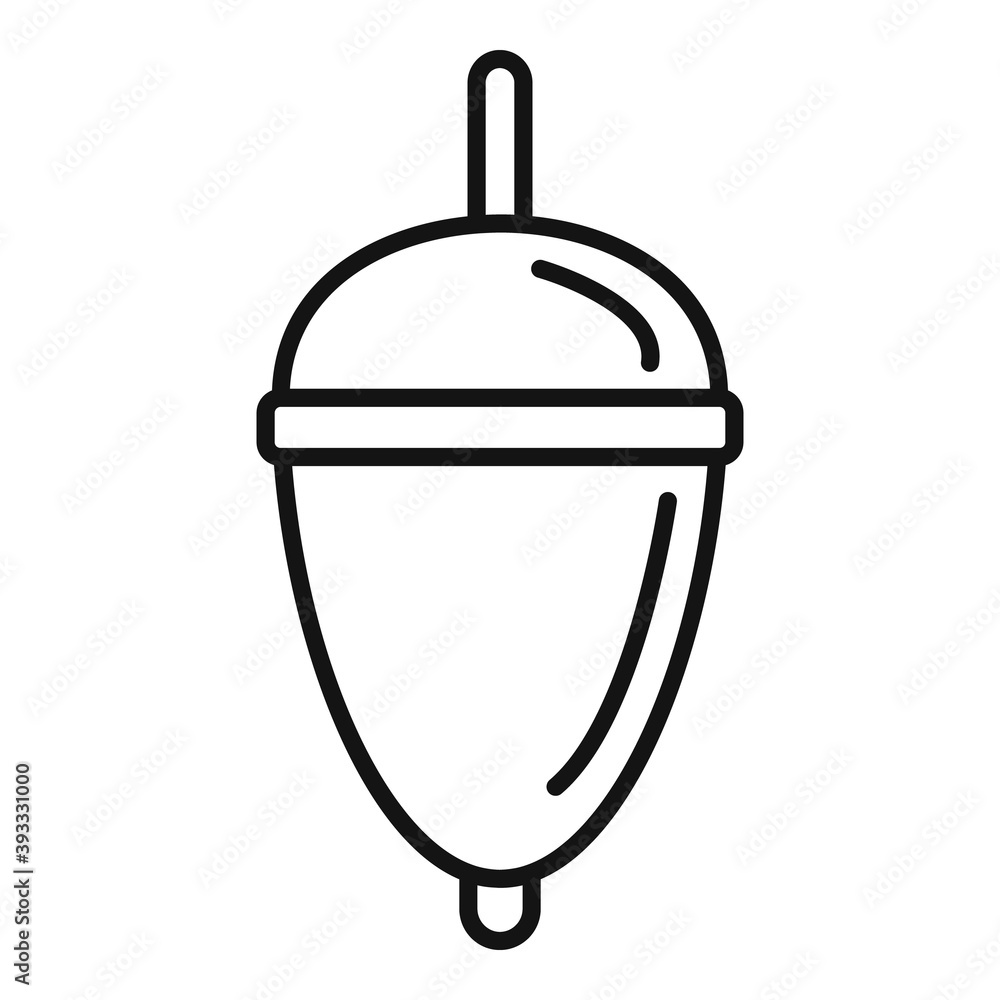 Poster bobber summer icon. outline bobber summer vector icon for web design isolated on white background