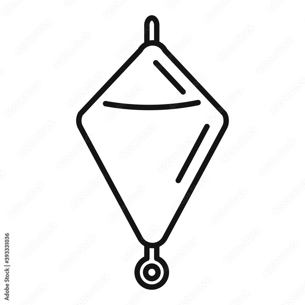 Poster bobber paper icon. outline bobber paper vector icon for web design isolated on white background