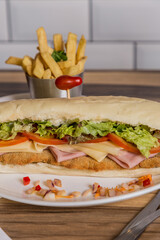 sandwich on table ready to eat