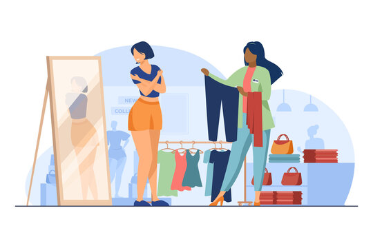 Premium Vector  Online clothing store app web shopping customer choosing  dress