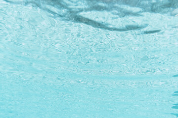 Clean water surface in swimming pool