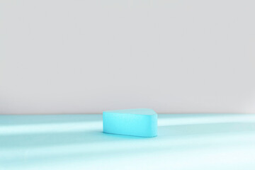 Abstract empty podium on pastel background for for presentation and exhibitions cosmetic product. 3D Rendering. Minimal concept.