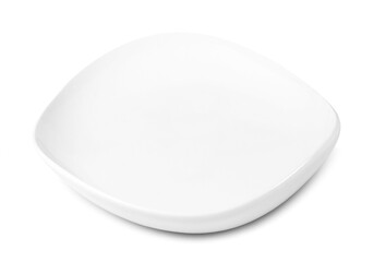white plate isolated on white background