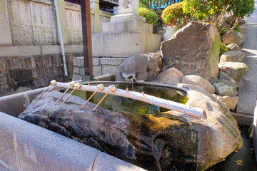 尾道市 艮神社 手水舎