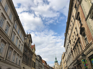 Fototapeta na wymiar the streets of the old town in Prague, Czech Republic