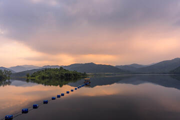 Panorama of beautiful Countryside.
Popular Photographers attraction. Landscape panorama in mountain and lake. Sunny afternoon beauty of nature concept background.