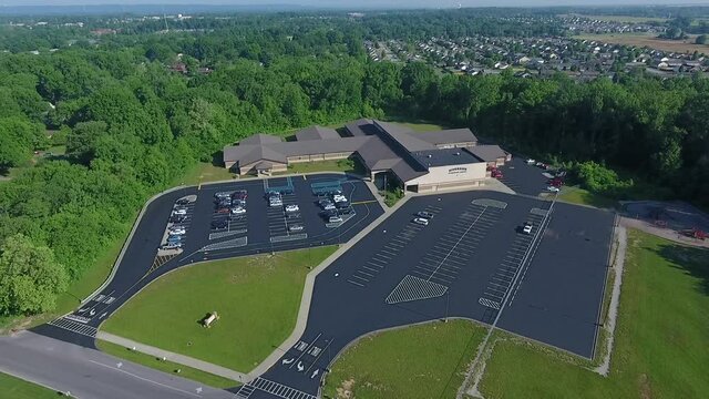 Riverside Elementary School Louisville Kentucky Drone View