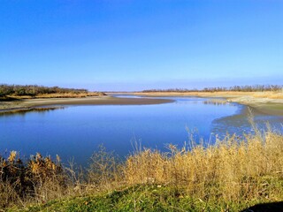 Fototapeta premium landscape with lake