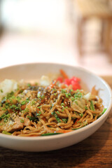 fried noodles japanese style Yakisoba Japanese food