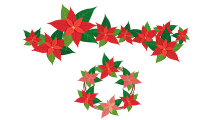 poinsettia design element