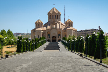 Saint Gregory Lusavurich (Illuminator) Cathedral in Yerevan, the largest cathedral of the Armenian Apostolic Church.