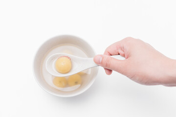 Chinese traditional cuisine, glutinous rice balls