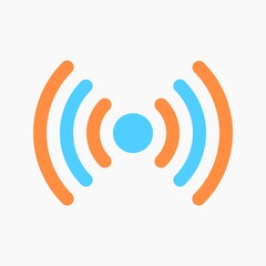 Wifi hotspot tethering icon vector isolated on white background