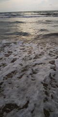 waves on the beach