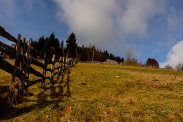 nature in mountains in Romania