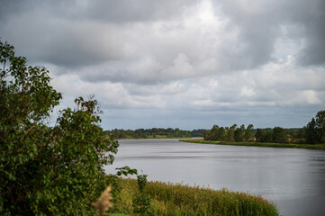 Water in different colors and coastal landscapes.