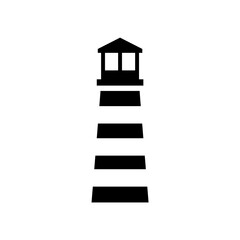 Lighthouse icon, logo isolated on white background