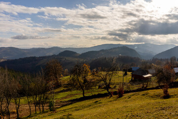 Fototapeta na wymiar nature in mountains in Romania