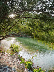 Fototapeta na wymiar Greece Acheron river in Glyki