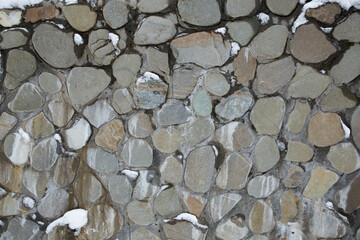 Background of stone wall texture, natural materials