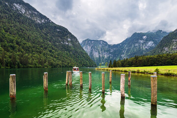 Obraz premium Blick auf den Königssee im Berchtesgadener Land