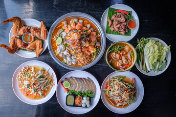Northern Thai food with a  twist And famous in Thailand