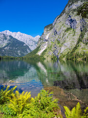 Blick auf den Obersee im Berchtesgadener Land