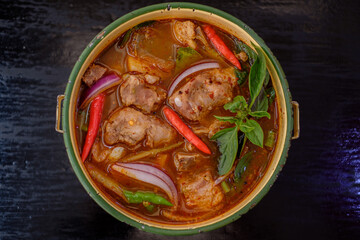 Northern Thai food with a  twist And famous in Thailand