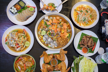 Northern Thai food with a  twist And famous in Thailand