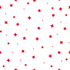 Vector tiny christmas stars repeat pattern backcground