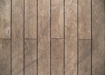 Wood old brown plank floor with stripes as background