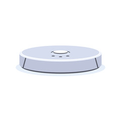A robot vacuum cleaner icon 3d