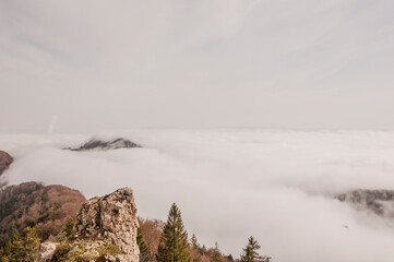 Belchenfluh, Bölchenflue, Belchen, Bölchen, Mittelland, Nebeldecke, Aussichtspunkt,...