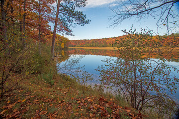 Cooke Dam Pond, AuSable River, Pine Acres Landing, Huron National Forest, Iosco County, Michigan