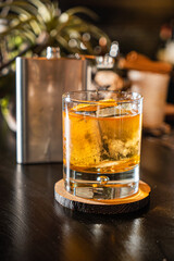 creative cocktail in the bar