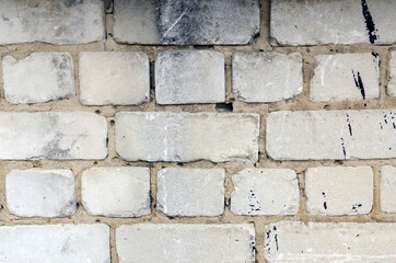 old dirty brick wall close up