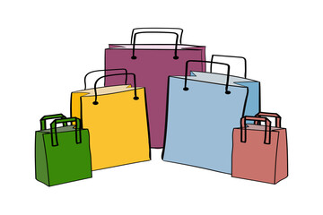 Design Style Set of Paper Bag