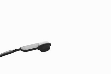 Street lamp isolated on white background.