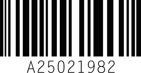 Vector illustration of a barcode emoticon