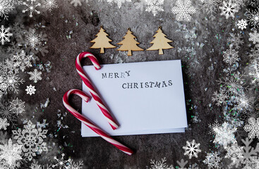 biglietto di natale con lecca lecca