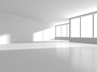 Abstract White Architecture Design Concept