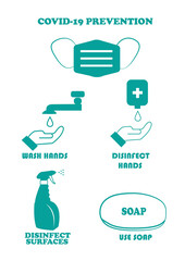 covid-19 protection, use a mask, wash your hands and others